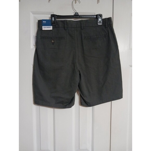 NWT Men's Old Navy Slim Built-in Flex Chino Shorts Size 40 Charcoal - Picture 7 of 9